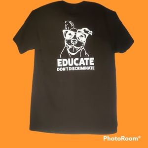 Pitbull Awareness T-shirt Hand Pressed NWOT